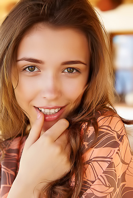 >Mila Azul Bends Over With Her Sexy Ass Up