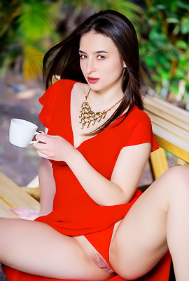 Chloe Moss Exposing Her Lovely Big Breasts To The Sun’s Tender Kiss