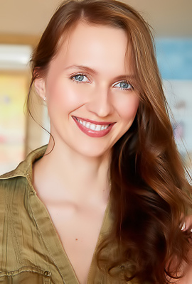 Stacy Cruz Her Long Brunette Hair Cascading Over Her Shoulders